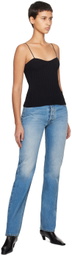 KHAITE Black 'The Ziggy' Camisole