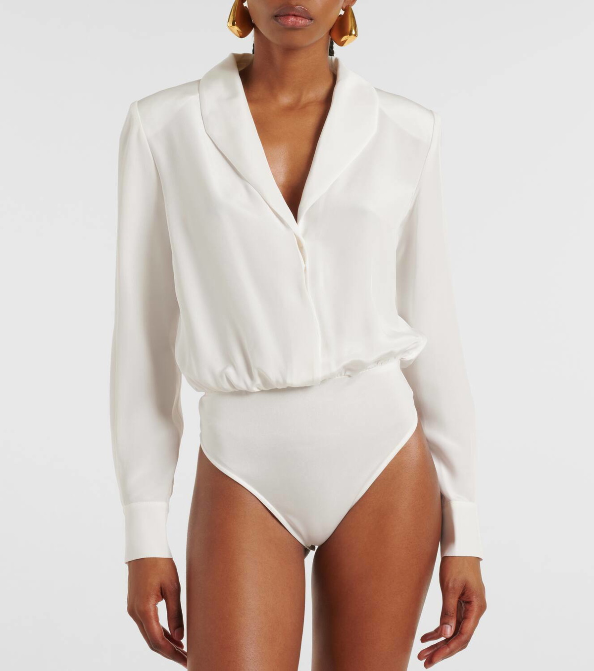 Roland Mouret Silk satin bodysuit