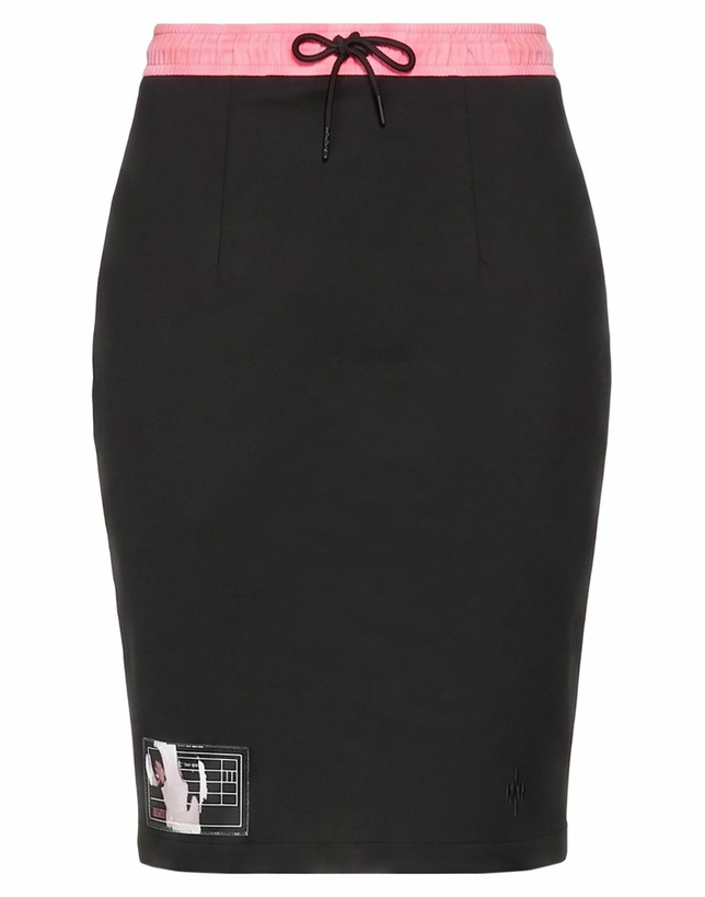 Photo: Marcelo Burlon Womens Midi skirt in Black