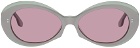 Kiko Kostadinov Gray Rune Sunglasses