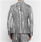 Haider Ackermann - Double-Breasted Striped Twill Blazer - Black