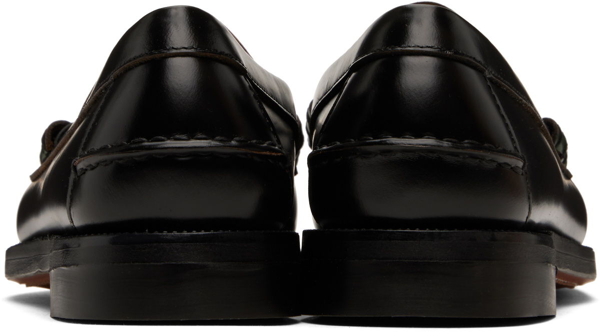 Random Identities Black & Green Sebago Edition Double Penny Dan Loafers