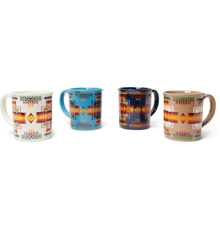 Photo: Pendleton - Chief Joseph Set of Four Printed Ceramic Mugs - Multi