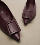 Roger Vivier Viv' in The City leather ballet flats