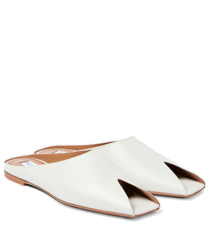 Photo: Alaïa Leather peep-toe mules