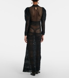 Isabel Marant Dione open-knit maxi dress