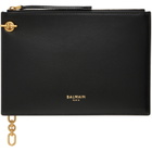 BALMAIN Black Pulse Zipped Pouch