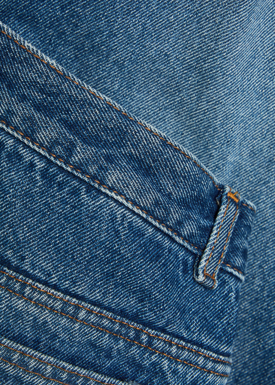 A.P.C. Fairfax Washed Straight-leg Jeans Mid Blu