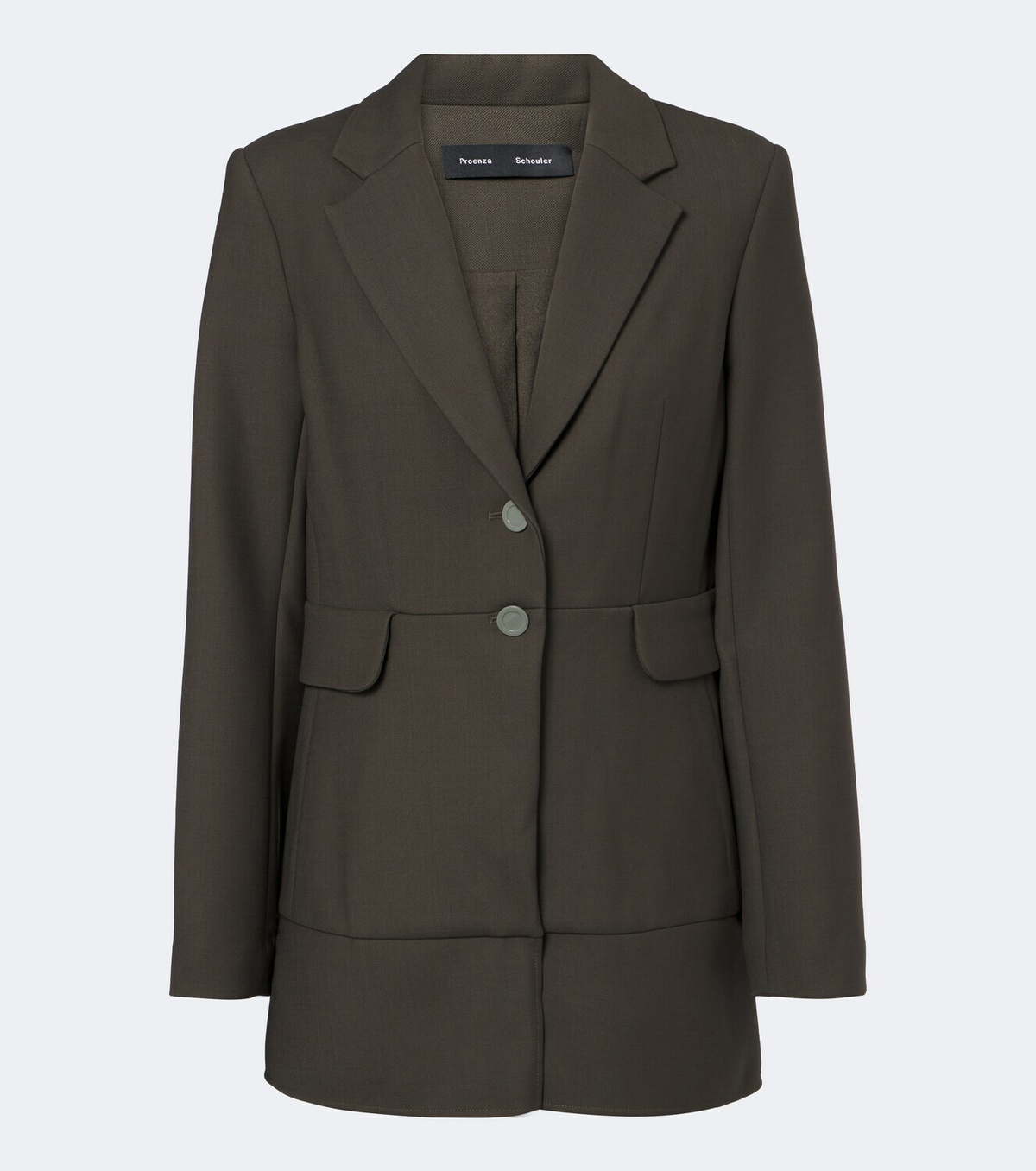 Proenza Schouler Maera ruffled wool-blend blazer