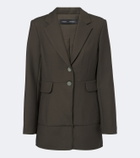Proenza Schouler Maera ruffled wool-blend blazer