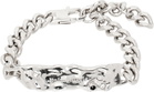 Palm Angels Silver Melted Chain Bracelet