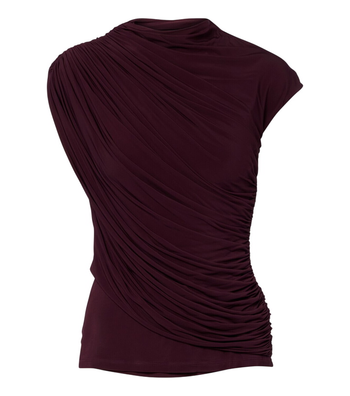 Photo: Tove Khari draped jersey top