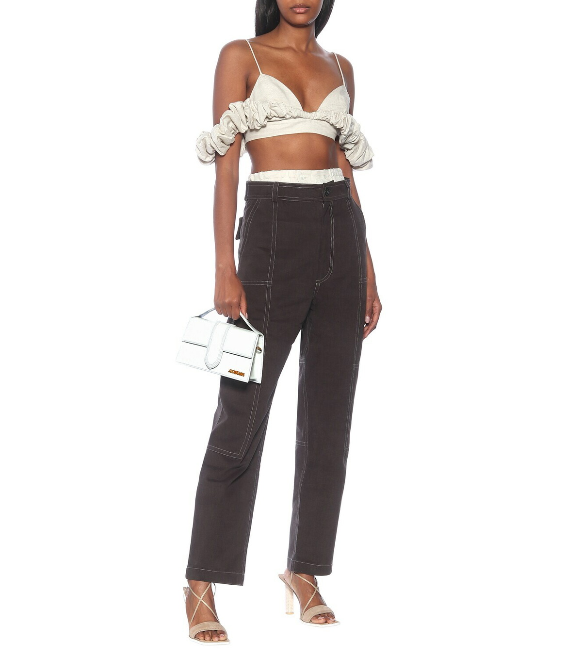 Jacquemus Le Grand Bambino leather shoulder bag
