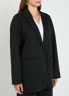 Eileen Fisher Jersey Blazer Black
