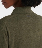 Ferragamo Draped wool and cashmere polo dress