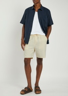 Les Deux Otto Linen-blend Shorts Ivory