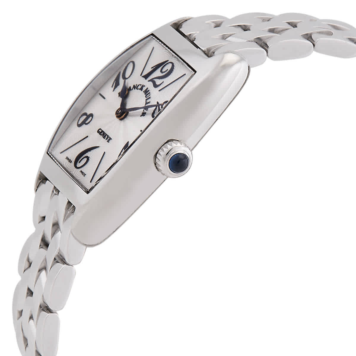 Franck Muller Cintree Curvex Hand Wind Silver Dial Watch 2251 MC PLAT