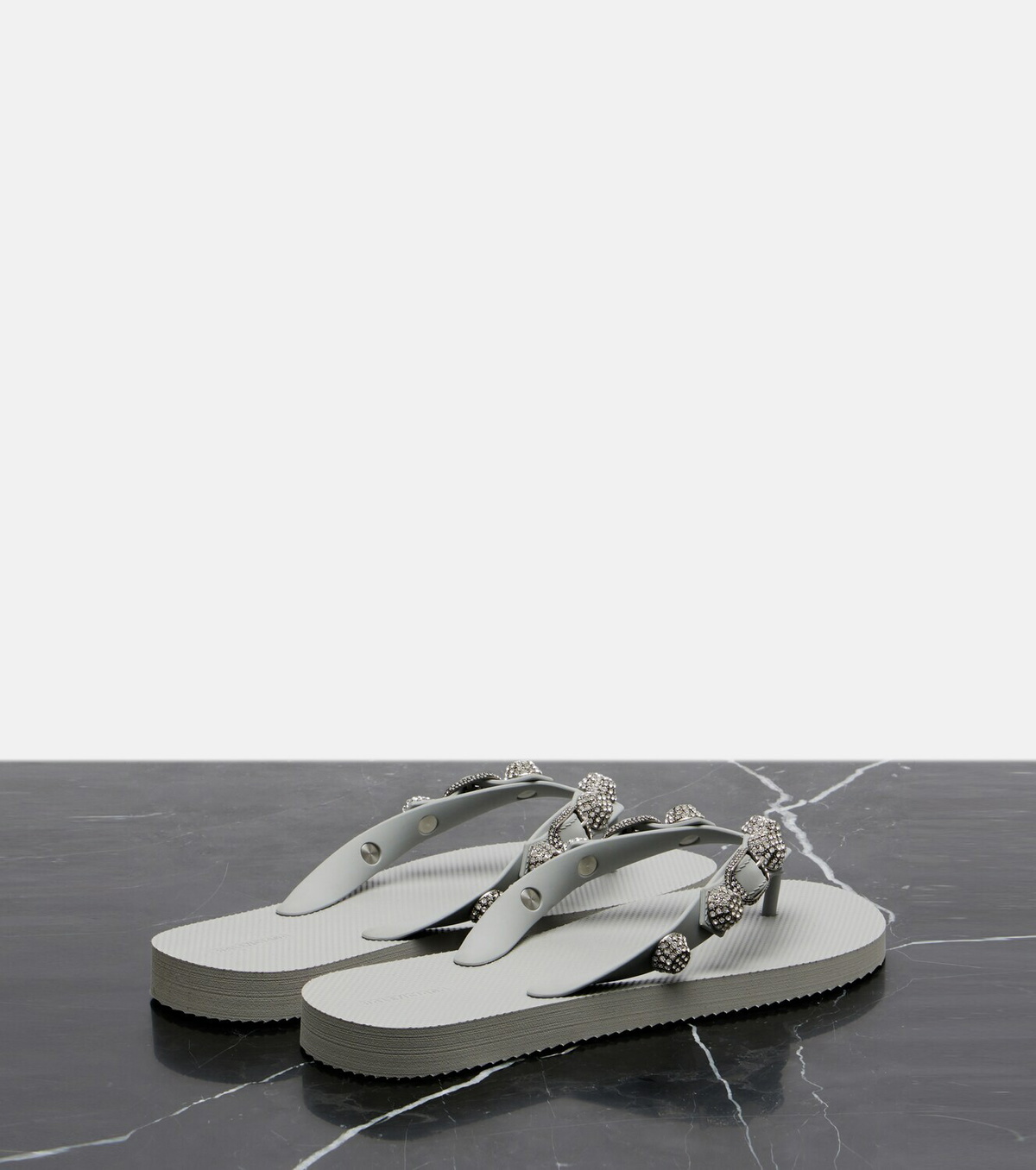 Balenciaga Cagole embellished thong sandals