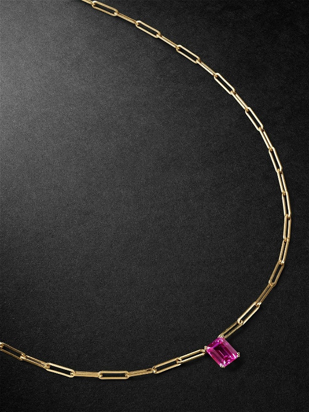 Photo: Yvonne Léon - Gold Corundum Pendant Necklace