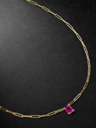 Yvonne Léon - Gold Corundum Pendant Necklace
