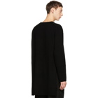 Yohji Yamamoto Black Women Crewneck Sweater