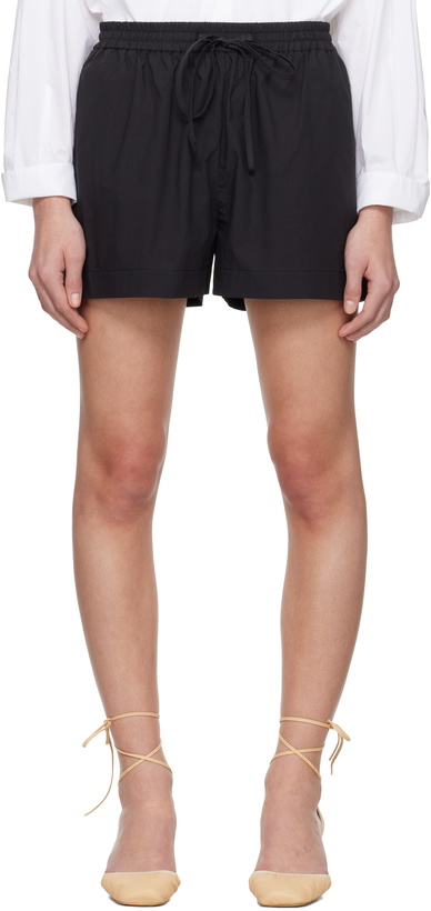 Photo: Matteau Black Relaxed Shorts