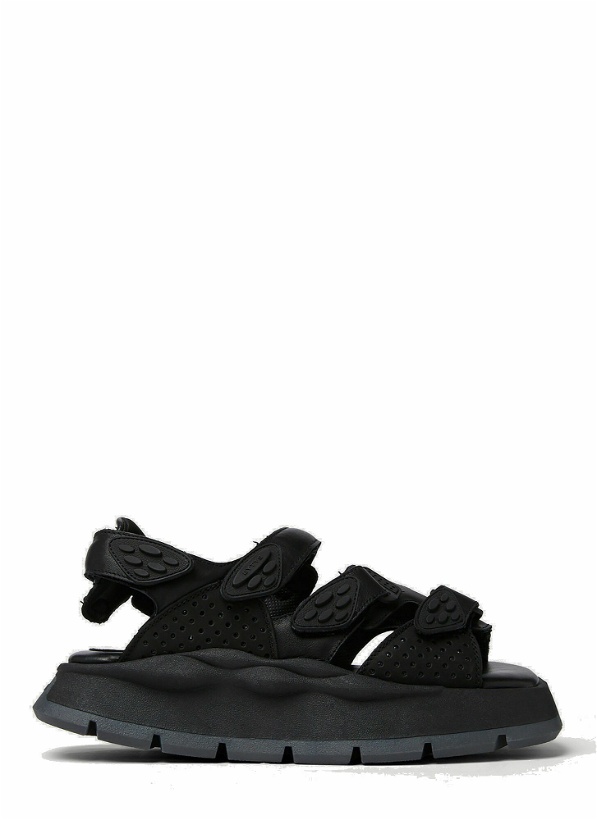 Photo: Quest Platform Sandals in Black