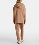 'S Max Mara Logo embroidered cotton-blend hoodie
