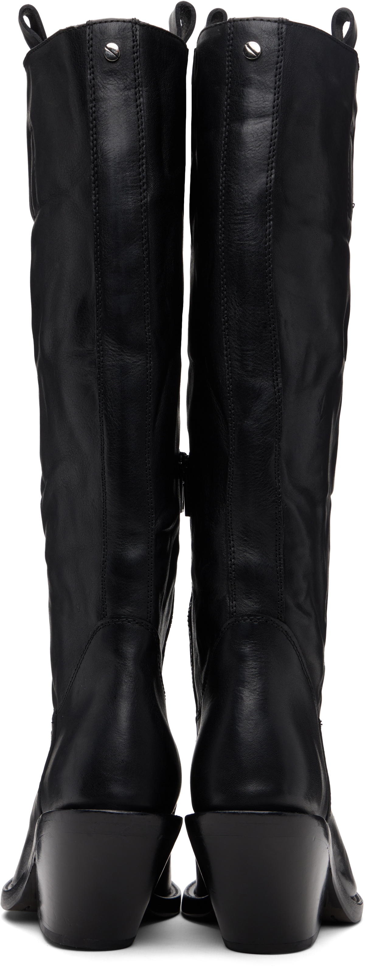 Ann Demeulemeester Black Lidar Western Boots