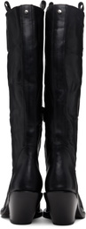 Ann Demeulemeester Black Lidar Western Boots