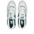 New Balance Men's BB550WT1 Sneakers in White/Green