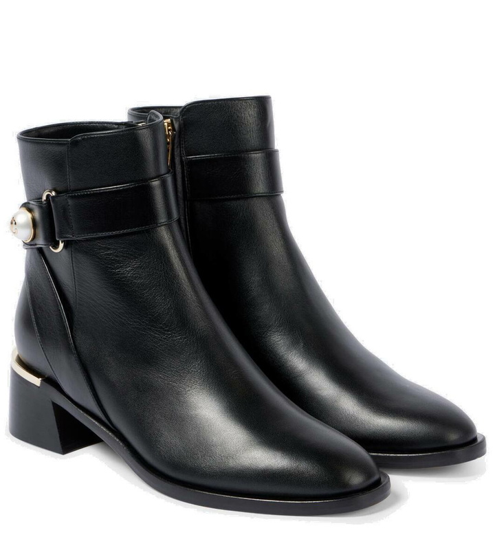 Photo: Jimmy Choo Noor 45 leather ankle boots