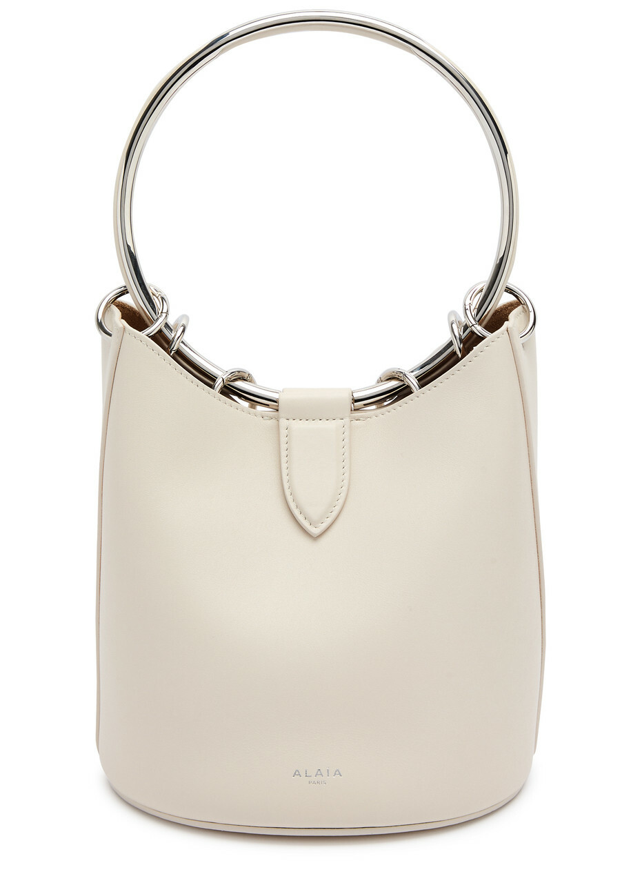 ALAIA RING LARGE LEATHER BUCKET BAG ラージサイズ Alaïa Ring Large Leather Bucket bag - Black - One Size ALAÏA