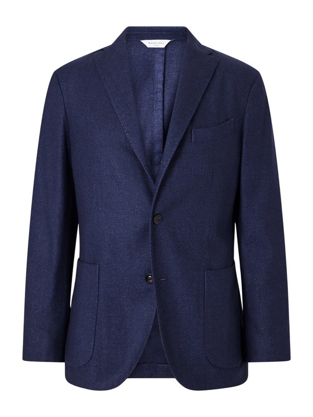 Photo: Boglioli - Wool-Blend Blazer - Blue