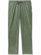 Save Khaki United - Easy Straight-Leg Cotton-Corduroy Drawstring Trousers - Green
