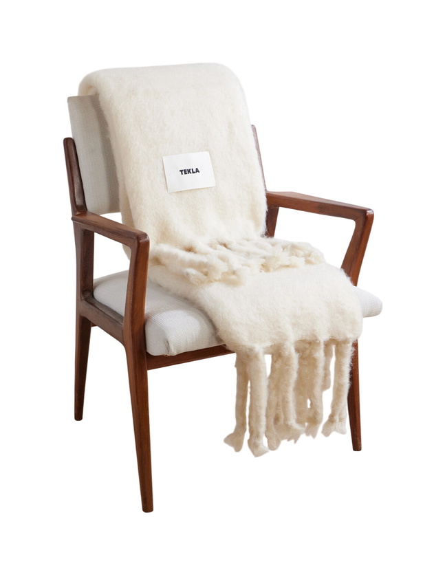 Photo: TEKLA - Fringed Mohair Blanket