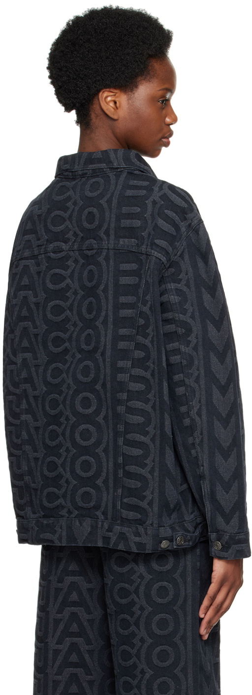 Marc Jacobs Black 'The Monogram' Denim Jacket