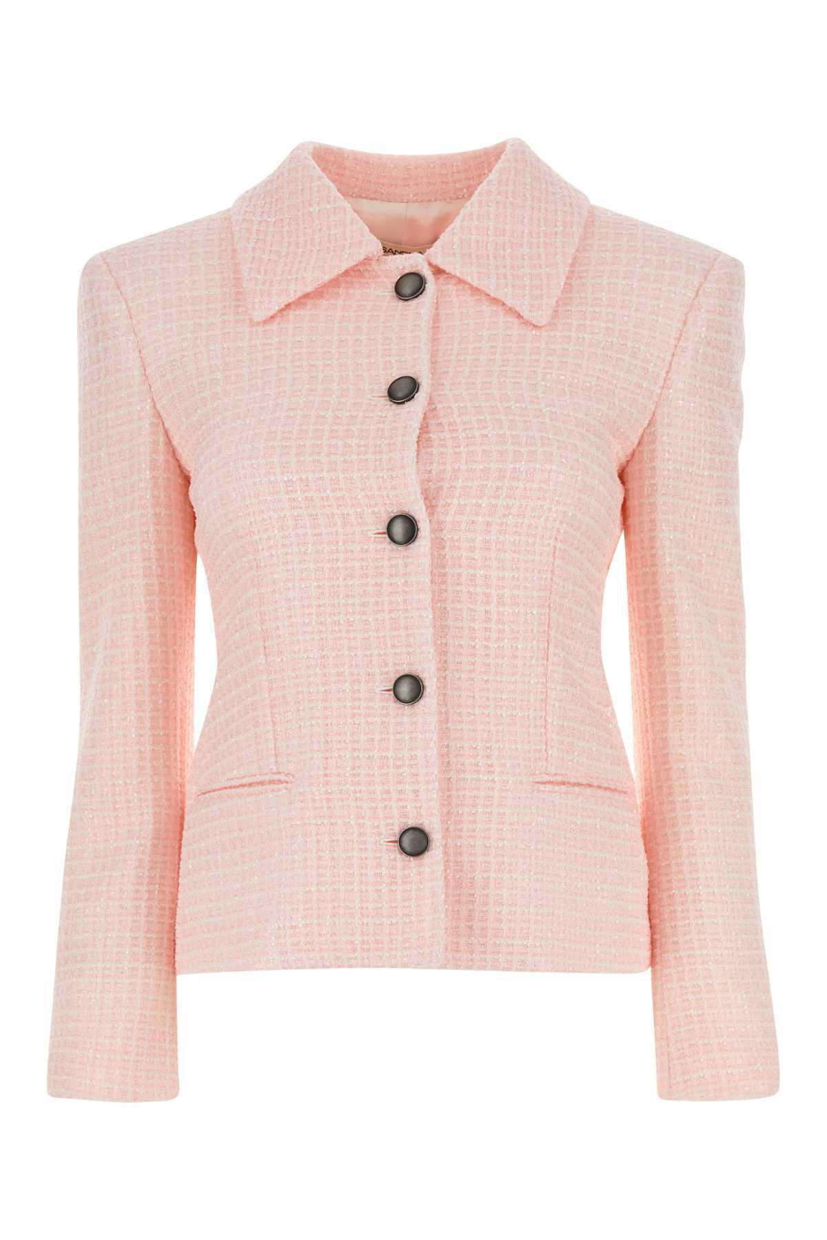 ジャケット ALESSANDRA RICH Embroidered tweed oversize blazer Alessandra Rich Embroidered Tweed Oversize Blazer Alessandra