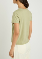 Frame The Vintage Baby Cotton-blend T-shirt Green