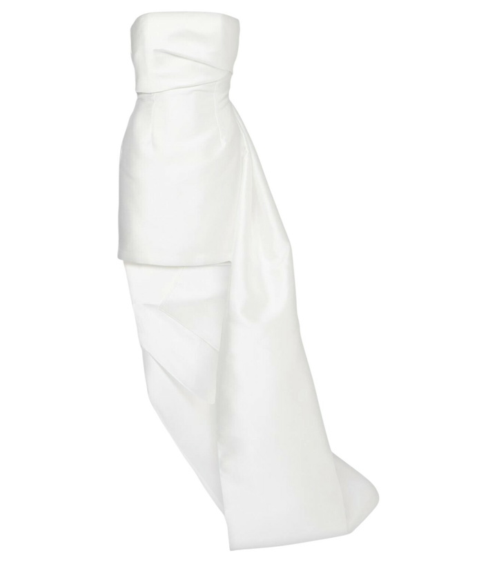 Photo: Solace London Bridal Meyer tail twill minidress
