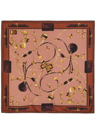 Chloe Paddington Printed Silk Scarf - Brown - One Size