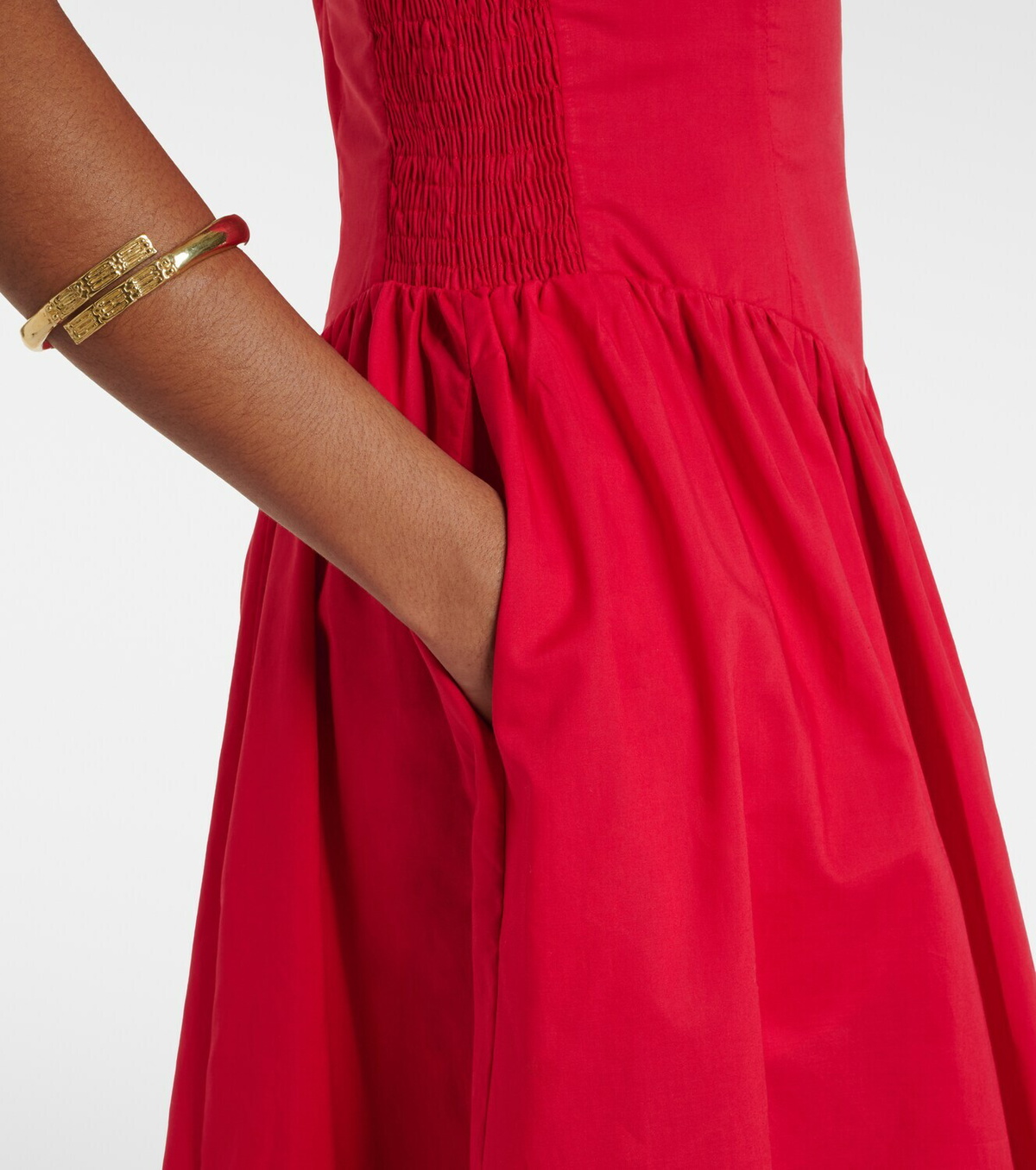 Faithfull Prali cotton midi dress