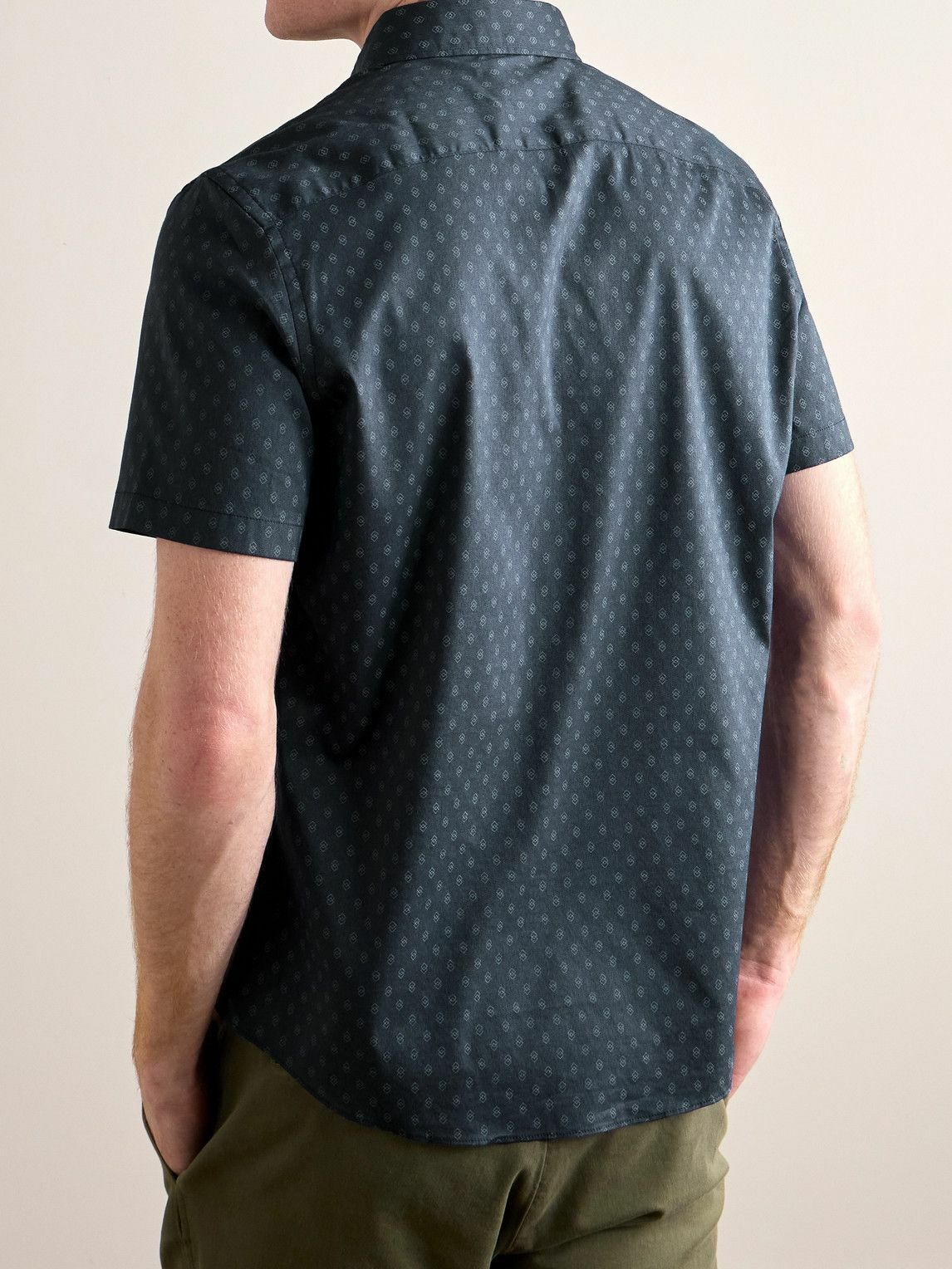 Faherty - Movement Printed Supima Cotton-Blend Shirt - Blue