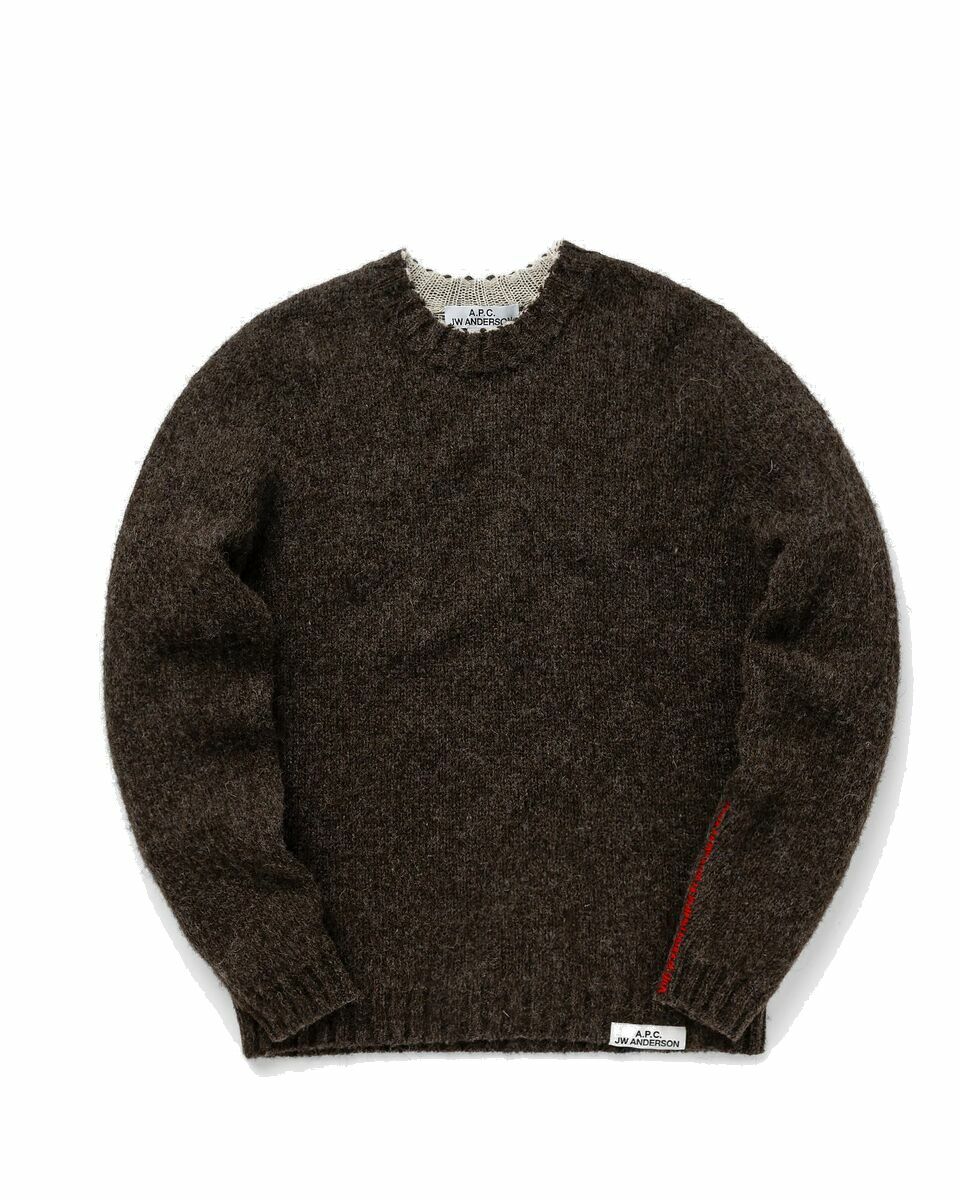 Photo: A.P.C. X Jw Anderson Pull Ange Brown - Mens - Pullovers