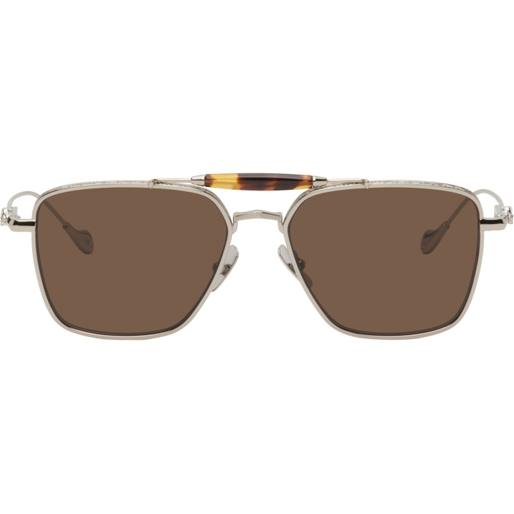 Photo: Cutler and Gross Silver The Great Frog Edition Capri Rectangular Sunglasses