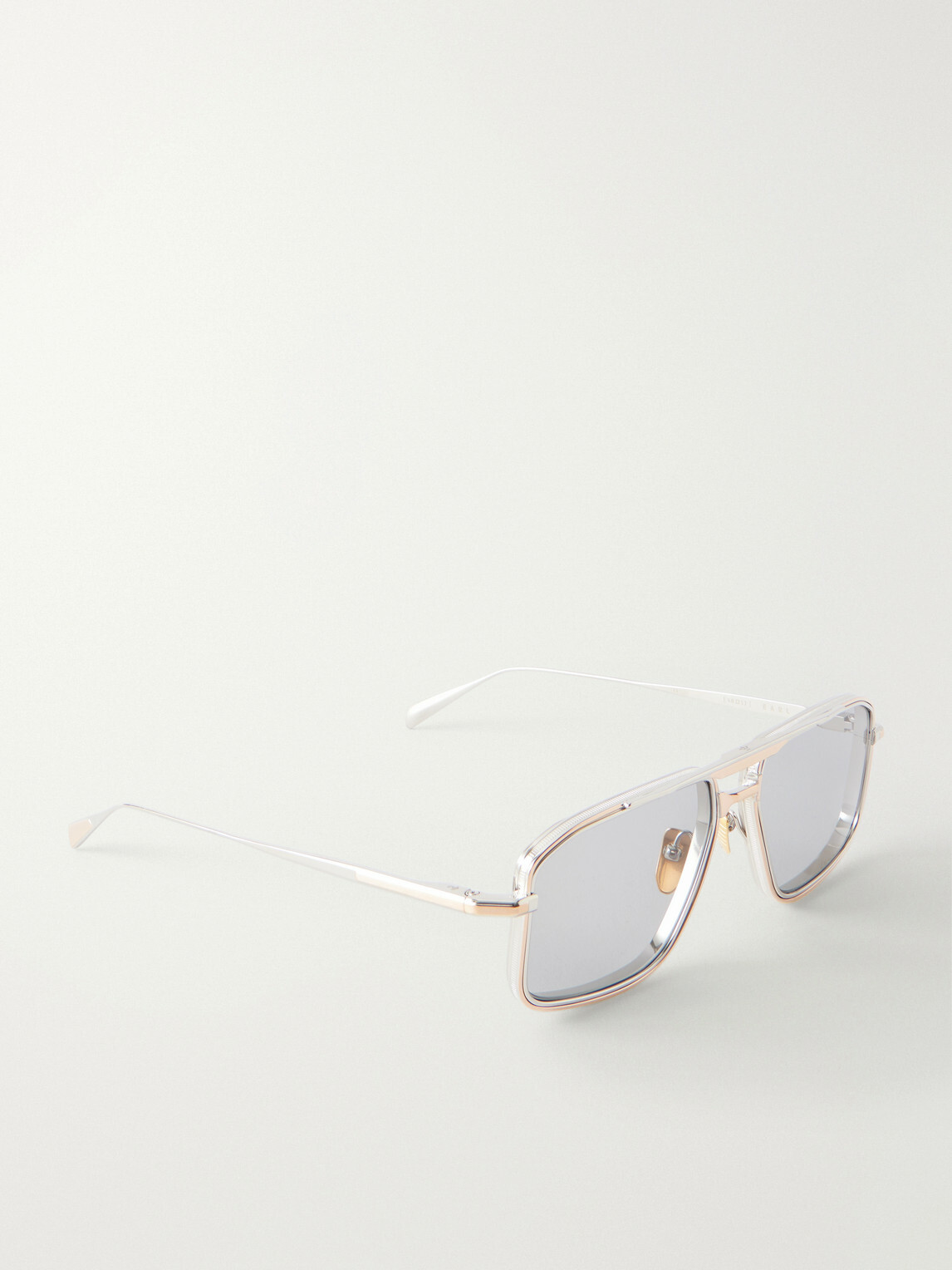 Jacques Marie Mage - Earl Aviator-Style Silver-Tone Titanium Sunglasses - Silver