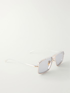 Jacques Marie Mage - Earl Aviator-Style Silver-Tone Titanium Sunglasses - Silver