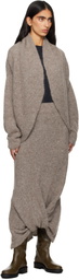 Lauren Manoogian Gray Knot Midi Skirt