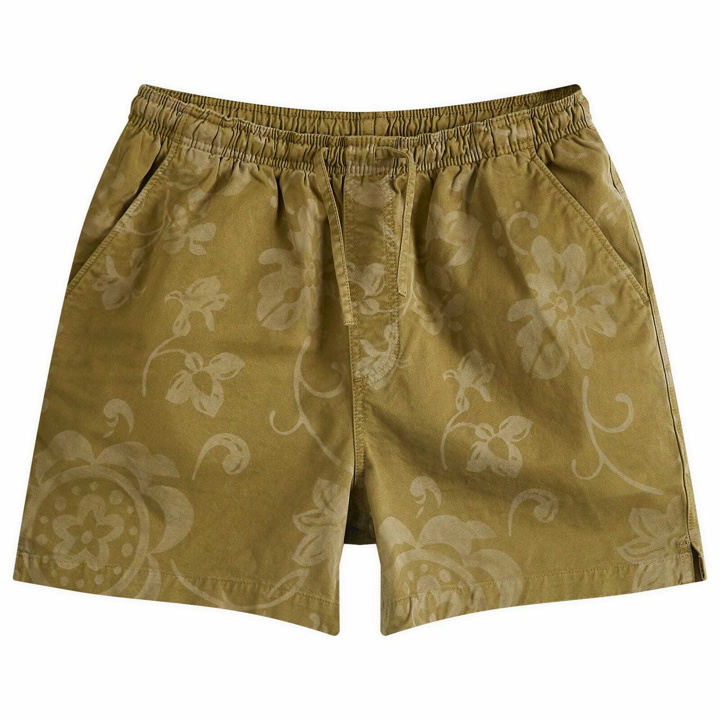Photo: YMC Men's Print Shorts in Olive Floral