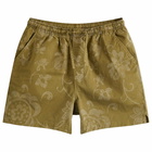 YMC Men's Print Shorts in Olive Floral